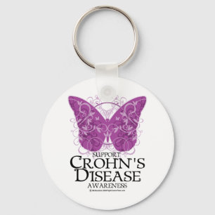 Porte-clés Papillon de maladie de Crohn