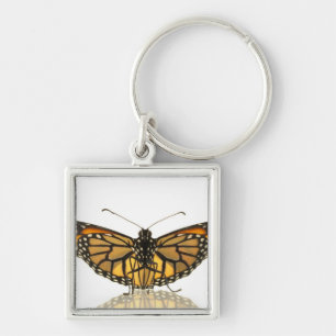 Porte-clés Papillon de monarque avec la diffusion d'ailes