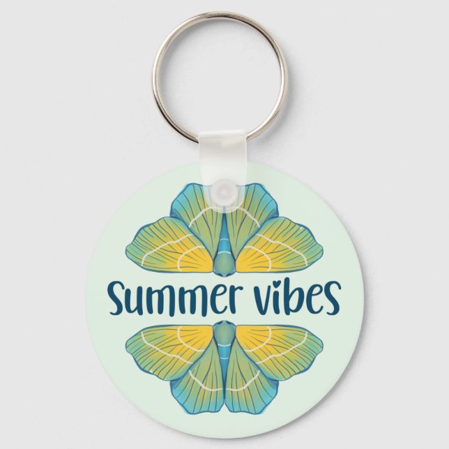 Porte-clés Papillon des Vibes été (Recto)