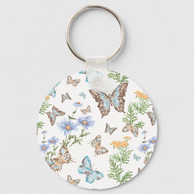 Porte-clés Papillon, effet Art (Recto)