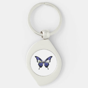Porte-clés Papillon El Salvador Swallowtail Drapeau Autocolla