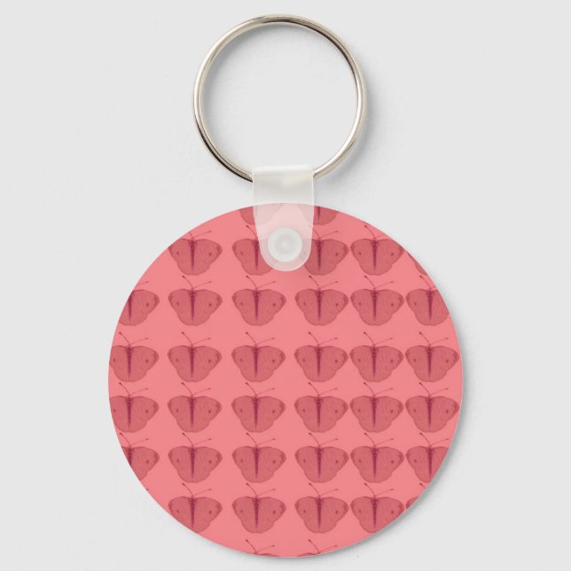 Porte-clés Papillon en rouge (Recto)