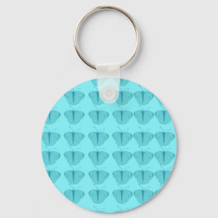 Porte-clés Papillon en turquoise