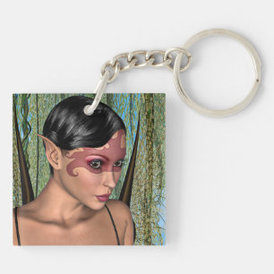Porte-clés Papillon Fée