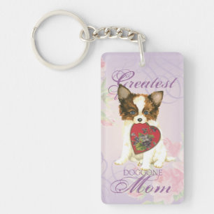 Porte-clés Papillon Heart Maman