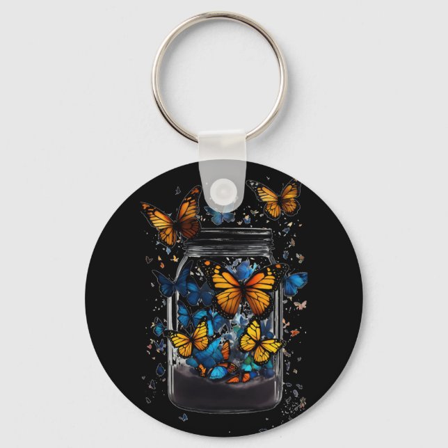 Porte-clés papillon hors de la bouteille (Recto)