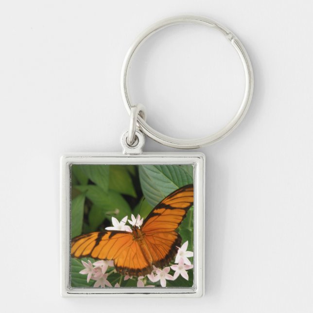 Porte-clés Papillon Julia Orange (Devant)