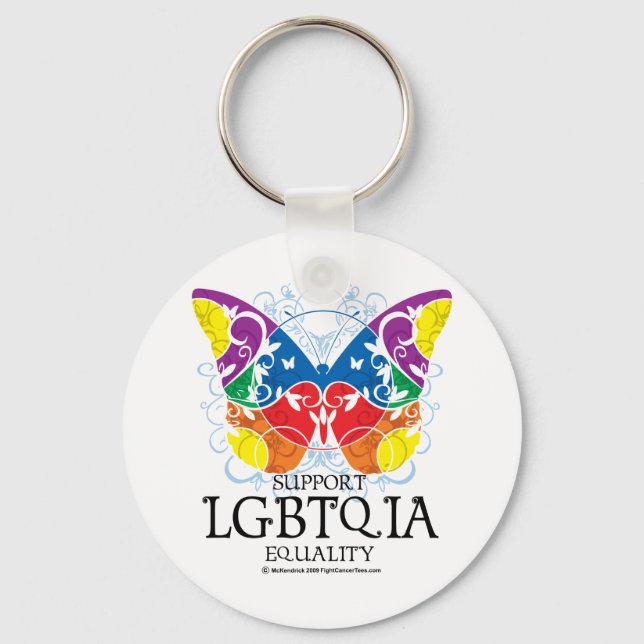 Porte-clés Papillon LGBTQIA (Recto)