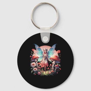 Porte-clés Papillon mystique Imaginaire fée de forêt enchanté