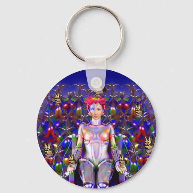 Porte-clés Papillon robot (Recto)