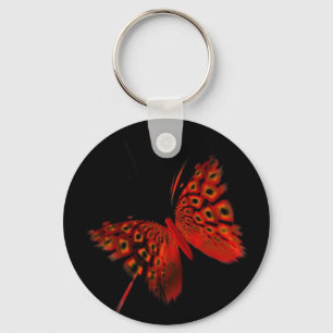 Porte-clés Papillon rouge