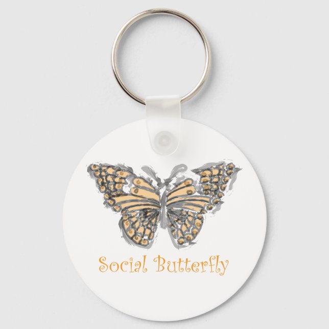 Porte-clés Papillon social (Recto)