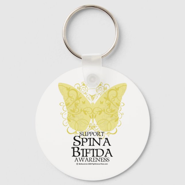 Porte-clés Papillon Spina Bifida (Recto)