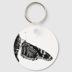 Porte-clés papillon timide blacq