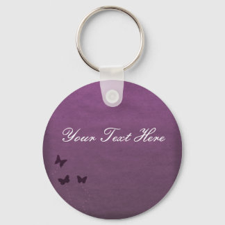 Porte-clés Papillon violet Porte - clé/Clavier personnalisabl