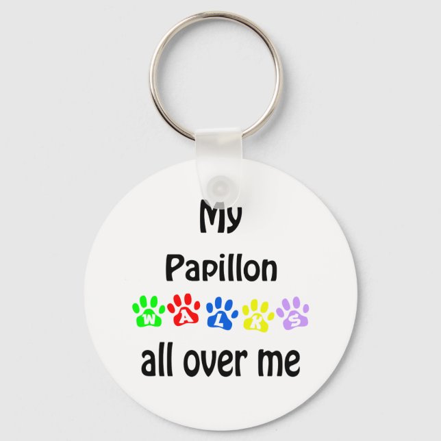 Porte-clés Papillon Walks Design (Recto)