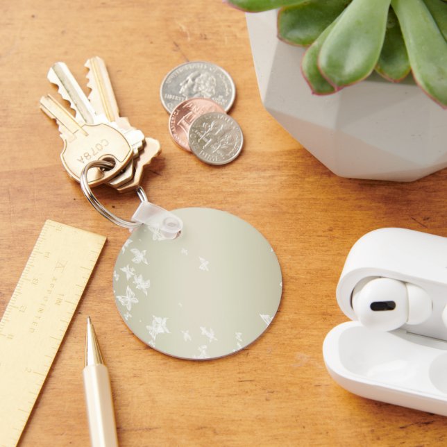 Porte-clés Papillons blancs (Bureau)