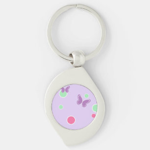 Porte-clés papillons doux et pois