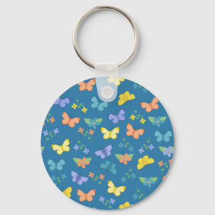 Porte-clés Papillons Et Fleurs