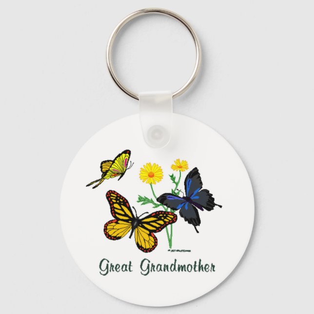 Porte-clés Papillons grand-mère (Recto)