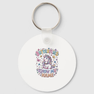 Porte-clés Papillons Licorne Connaissent Mon Nom Charmant Art