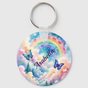 Porte-clés Papillons magiques et couleurs arc-en-ciel