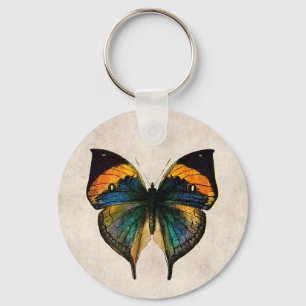 Porte-clés Papillons vintages de l'illustration 1800's de