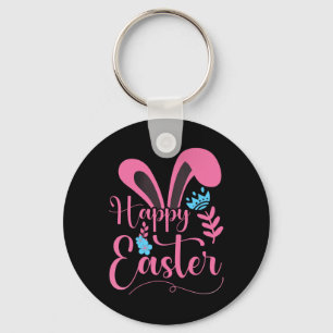 Porte-clés Pâques joyeuses - Oreilles de lapin - Clic