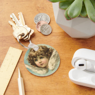 Porte-clés Pâques vintages, Fleurs Lys Victoriennes et Angel