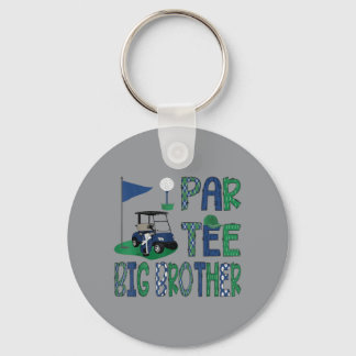 Porte-clés Par- Grand-père trou en un anniversaire Golfeur Fê