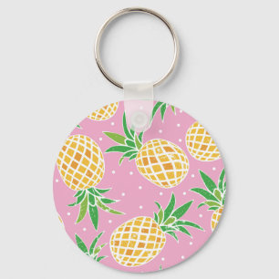 Porte-clés Paradis de l'ananas : Motif tropical