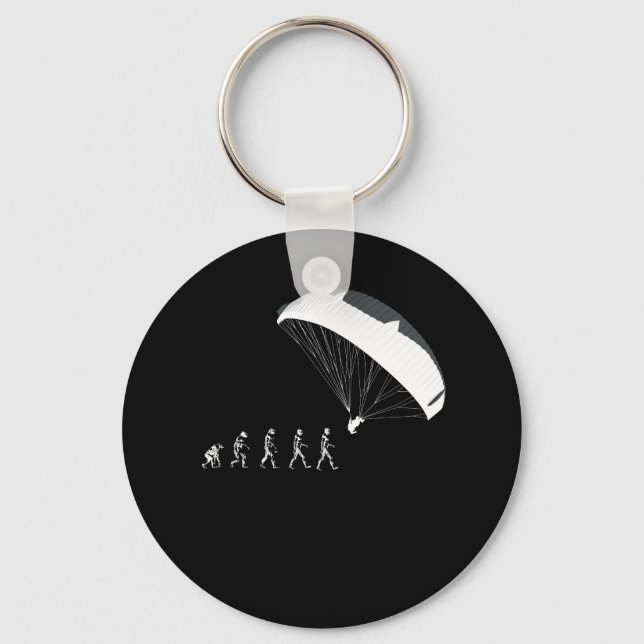 Porte-clés Paragliding Parachutes Soaring Evolution (Recto)