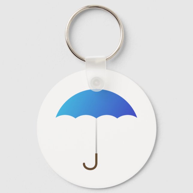Porte-clés Parapluie bleu (Recto)