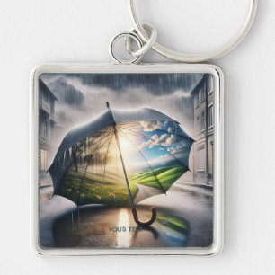 Porte-clés Parapluie de pluie mignonne Imaginaire soleil
