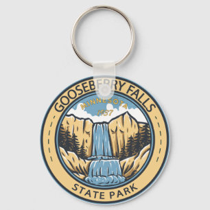 Porte-clés Parc d'état de Gooseberry Falls Minnesota Badge