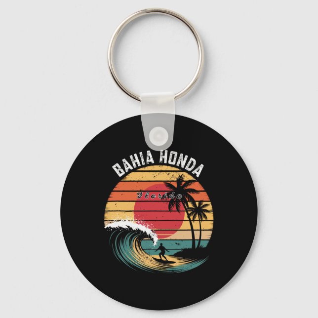 Porte-clés Parc d'État de Hia Honda Floride Plage Surf  (Recto)