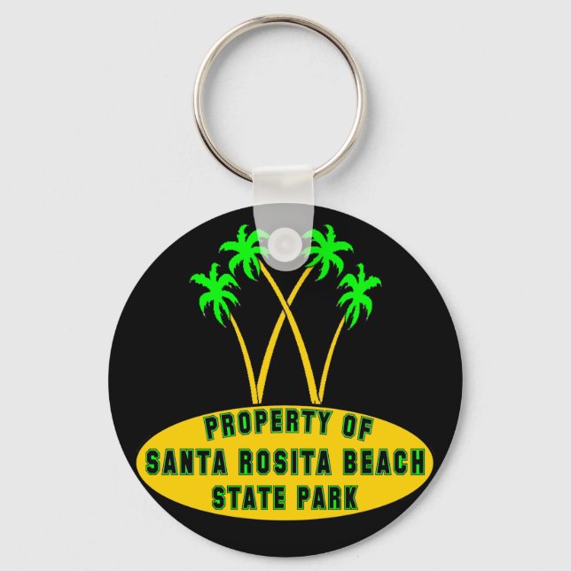 Porte-clés Parc d'état de père Noël Rosita Beach (Recto)