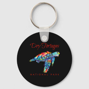 Porte-clés Parc national de Dry Tortugas Tortue marine aquare