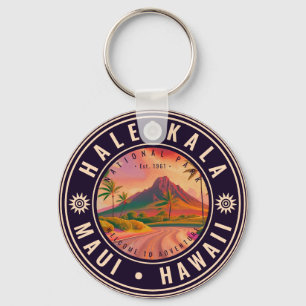 Porte-clés Parc national de Haleakala Maui Road Volcano Vinta