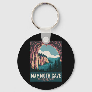 Porte-clés Parc national de Mammoth Cave Camping Vintage Rand