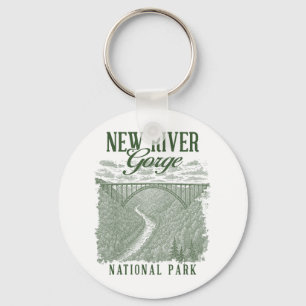 Porte-clés Parc national de New River Gorge Voyager Nature Ex