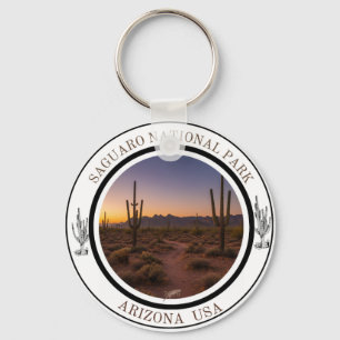 Porte-clés Parc national de Saguaro Arizona Désert Coucher de
