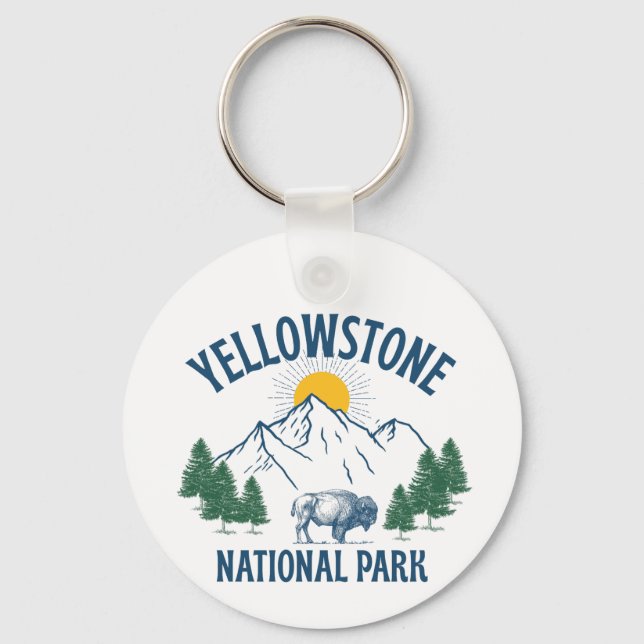 PORTE-CLÉS PARC NATIONAL DE YELLOWSTONE (Recto)