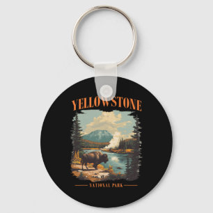 Porte-clés Parc national de Yellowstone Randonnée Camping Vin