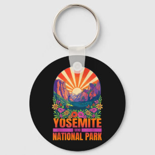 Porte-clés Parc national de Yosemite 1890 Randonnée Rétro Vin