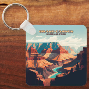 Porte-clés Parc national du Grand Canyon Arizona Retro