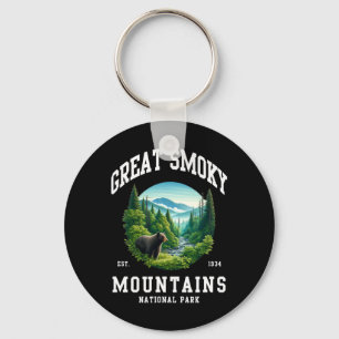 Porte-clés Parc national rétro des Great Smoky Mountains Homm