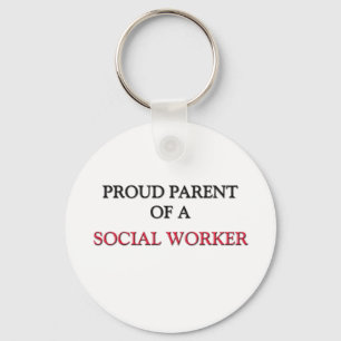 Porte-clés Parent fier d'un ASSISTANT SOCIAL