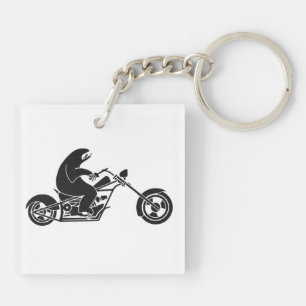 Porte-clés Paresse lente sur un vélo rapide