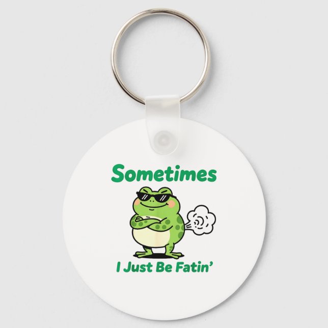 Porte-clés Parfois je fais juste des pets drôles Grenouille V (Recto)